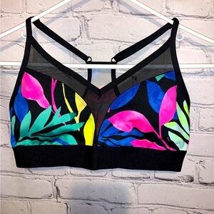 Victoria’s Secret PINK Tropical Floral Print Sports Bra Size XS/S